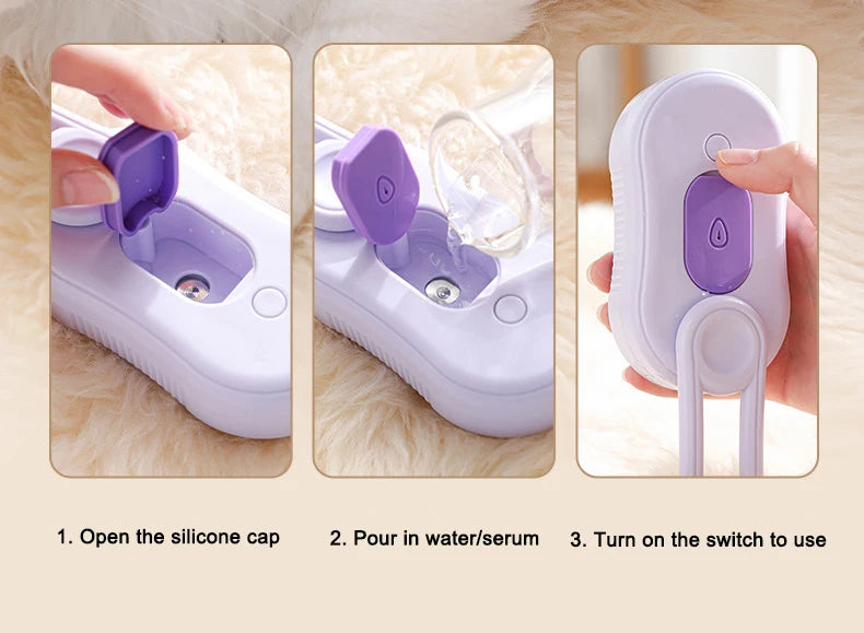 3-in-1 Pet Grooming Brush